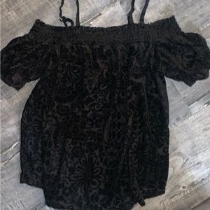 Off the shoulder babydoll top
